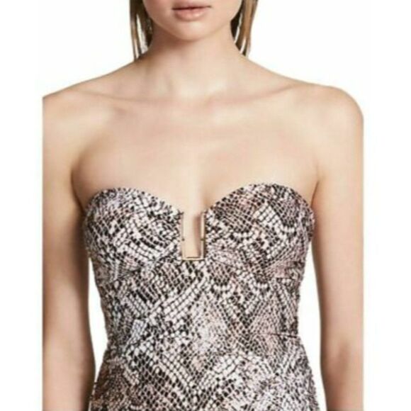 Calvin Klein Women's U Bandeau snakeskin strapless Swimsuit Size "U" Har… - Picture 6 of 13